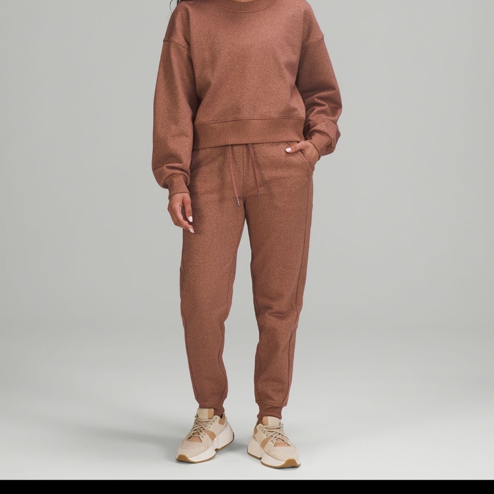 LLululemon scuba high rise jogger “sparkle”